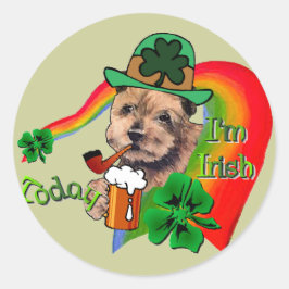 ノーフォークテリアSt patricks ラウンドシール