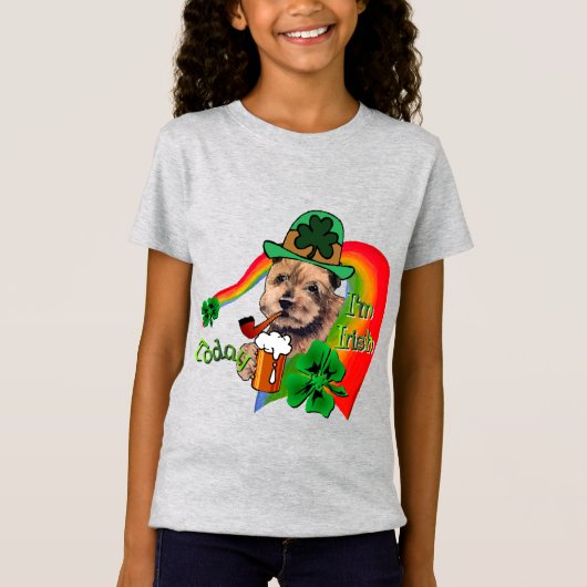 ノーフォークテリアSt patricks Tシャツ (正面)
