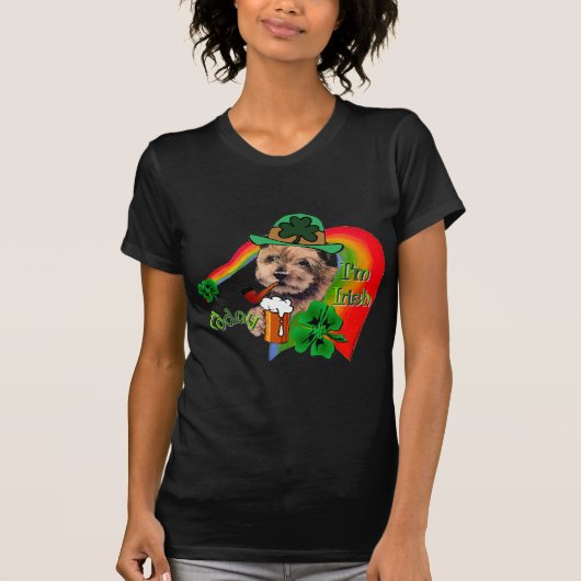 ノーフォークテリアSt patricks Tシャツ (正面)