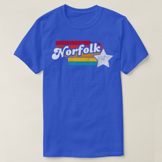 ノーフォークネブラスカヴィンテージ動揺して土産2 Tシャツ (デザイン正面)