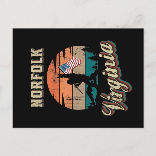 ノーフォークバージニア ポストカード (正面)