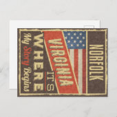 ノーフォークバージニア ポストカード (正面/裏面)