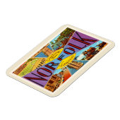 ノーフォークバージニアVAオールドヴィンテージ旅行はがき –  マグネット (左側)