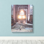 ノーフォーク南機関車#3288 キャンバスプリント (インサイチュ (ウッドフロア))