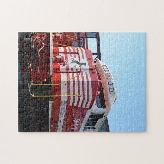 ノーフォーク南部鉄道911ディーゼル機関車 ジグソーパズル (横)