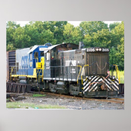 ノーフォーク南部SW- 1001 2105 & CSX 1537 ポスター