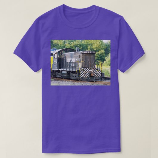 ノーフォーク南鉄道機関車SW1001 2105 Tシャツ (デザイン正面)