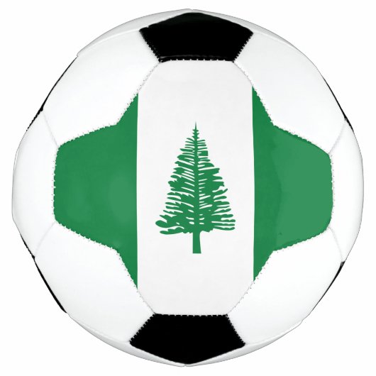 ノーフォーク島の旗 サッカーボール (正面)