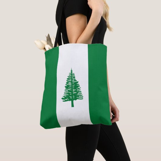 ノーフォーク島の旗 トートバッグ (クローズアップ)