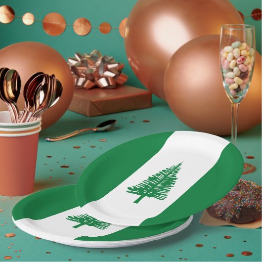 ノーフォーク島の旗 ペーパープレート (複数)