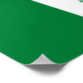 ノーフォーク島の旗 ポスター (角)