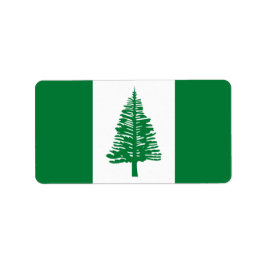 ノーフォーク島の旗 ラベル