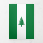 ノーフォーク島の旗 三つ折りカード (カバー)