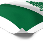 ノーフォーク島国旗のポスタープリント ポスター (角)