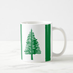 ノーフォーク島国旗のマグカップ コーヒーマグカップ