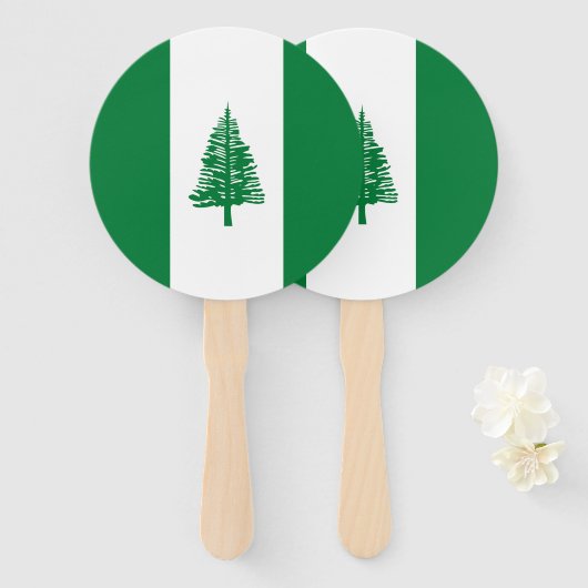 ノーフォーク島国旗 ハンドファン (正面&裏面)