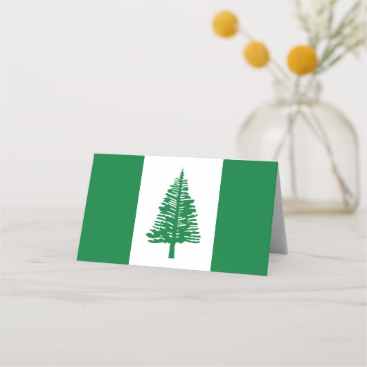 ノーフォーク島国旗 プレイスカード (正面)