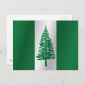 ノーフォーク島国旗 ポストカード (正面/裏面)