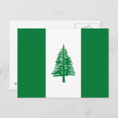 ノーフォーク島国旗 ポストカード (正面/裏面)