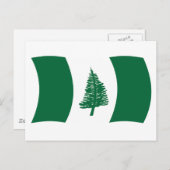 ノーフォーク島国旗 ポストカード (正面/裏面)