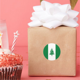 ノーフォーク島国旗 ラウンドシール