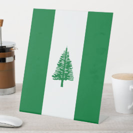 ノーフォーク島国旗 台座サイン