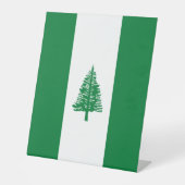 ノーフォーク島国旗 台座サイン (正面)