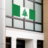 ノーフォーク島国旗 横断幕 (ビルの外側)