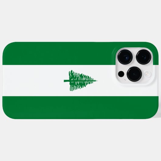 ノーフォーク島国旗 Case-Mate iPhoneケース (裏面 (横))