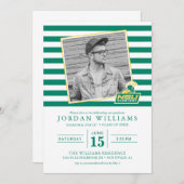 ノーフォーク州立大学のスパルタンが卒業 案内状 (正面/裏面)