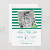 ノーフォーク州立大学のスパルタンズが卒業 案内ポストカード (正面/裏面)