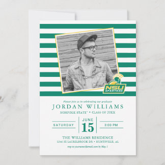 ノーフォーク州立大学のスパルタンズが卒業 案内状