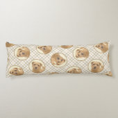 ノーフォーク絵を描テリアのかわいいオリジナルペットドッグアート ボディピロー (裏面)