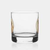 ノーフォーク絵画テリアのオリジナル- Dog Art ウイスキーグラス (左)