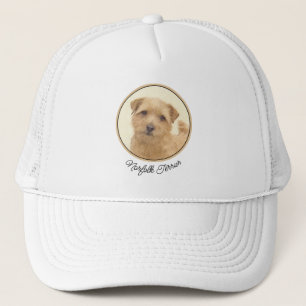 ノーフォーク絵画テリアのオリジナル- Dog Art キャップ