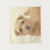 ノーフォーク絵画テリアのオリジナル- Dog Art タペストリー (正面)