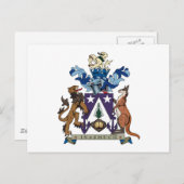 ノーフォーク諸島コート・オブ・アームズ ポストカード (正面/裏面)