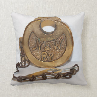 ノーフォーク·アンド·ウエスタン·レイルウェイ·パンケーキ·ロック枕 クッション