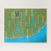 ノーフォーク・ブローズ イングランド地図 ジグソーパズル (横)