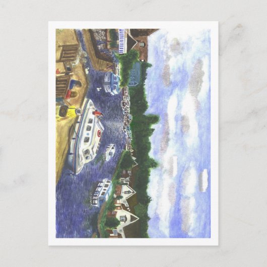 ノーフォーク・ブロードのフロックスム橋からの眺め ポストカード (正面)