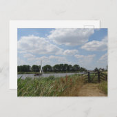 ノーフォーク・ブロードスの葉書にセーリング ポストカード (正面/裏面)