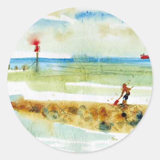 ノーフォーク・マンデスリーにある赤いボート ラウンドシール (正面)