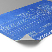 ノーフォーク&西部鉄道機関第521号 ポスター (角)