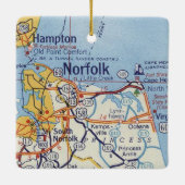 ノーフォークVAヴィンテージマップ セラミックオーナメント (裏面)