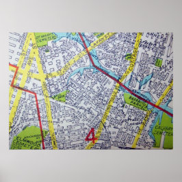 ノーフォークVAヴィンテージ地図ポスター ポスター