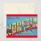 ノーフォークVA 挨拶ポストカード ポストカード (正面/裏面)