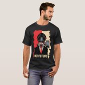 ノーフューチャー・ノワール: ガスマスクの男 Tシャツ (正面フル)