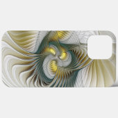 ノーブリーゴールデンティール(緑がかった色)抽象芸術ファンタジーフラクタル Case-Mate iPhoneケース (裏面 (横))
