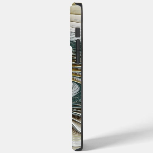 ノーブリーゴールデンティール(緑がかった色)抽象芸術ファンタジーフラクタル Case-Mate iPhoneケース (裏面 / 左)