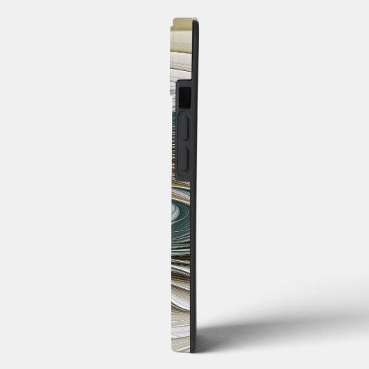 ノーブリーゴールデンティール(緑がかった色)抽象芸術ファンタジーフラクタル Case-Mate iPhoneケース (裏面 / 左)